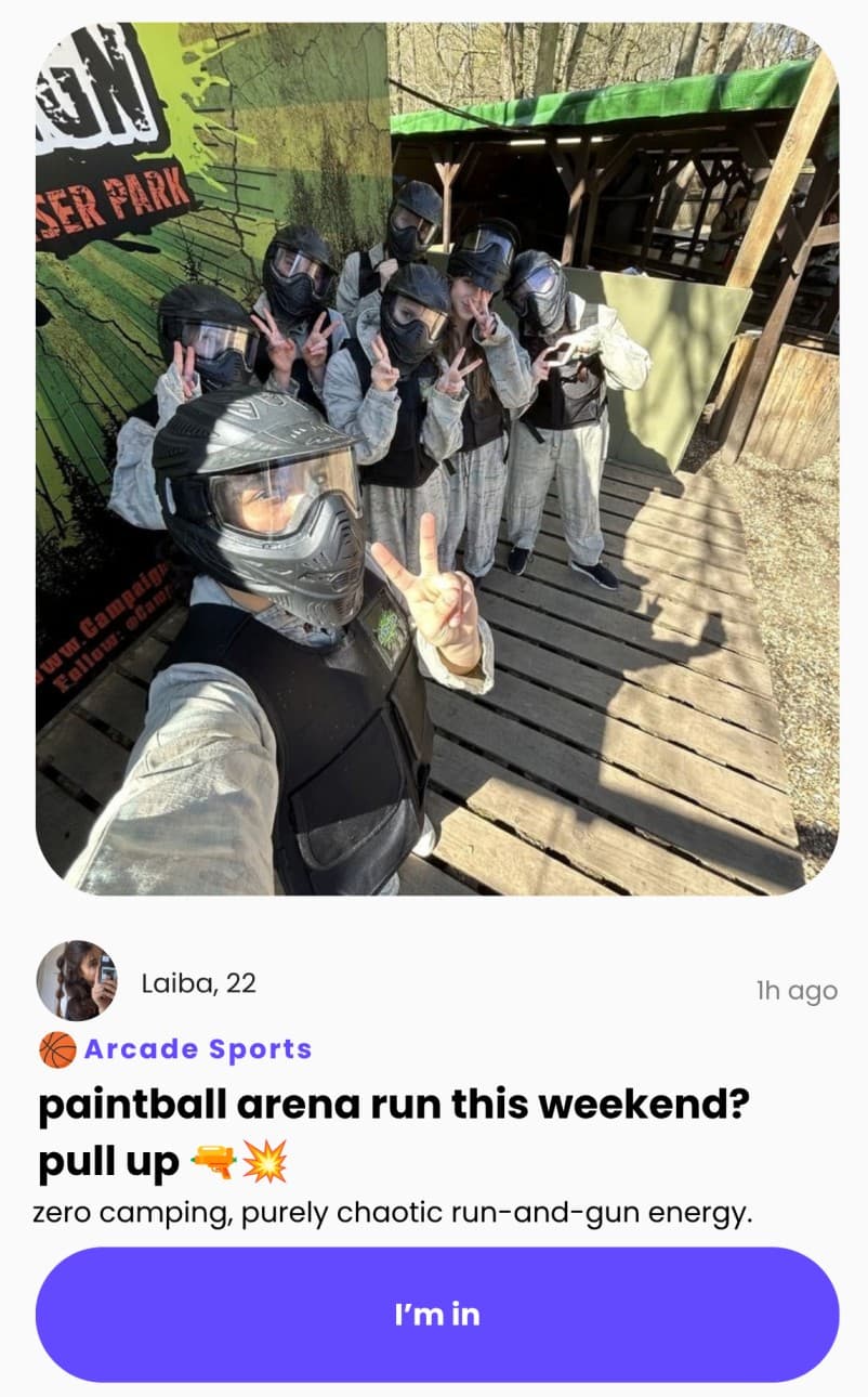 paintball arena run this weekend? pull up 🔫💥